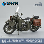 ZYTOYS ZY8038 1/6 WWII US Motorcycle Model or Shoulder Bag Set