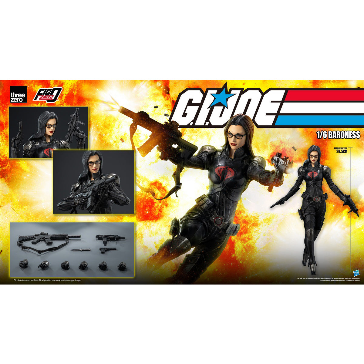 Threezero FigZero G.I. Joe Baroness Action Figures