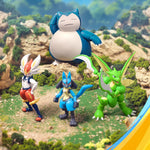 BLOKEES Pokémon Classic Edition L - Cinderace 74108/Lucario 74107/Snorlax 74106/Scyther 74105 Model Kit