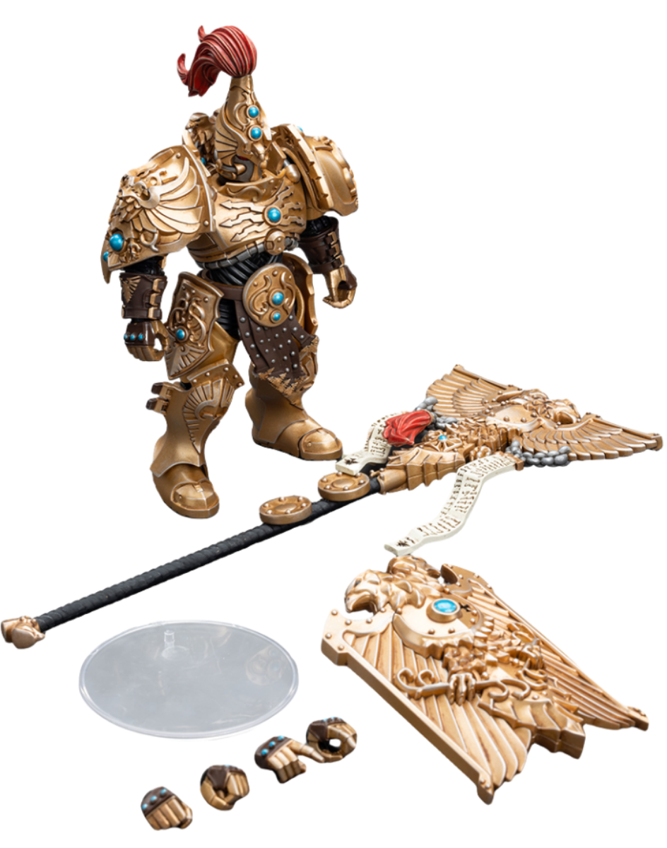 HiPlay JoyToy 40K Collectible Figure: Adeptus Custodes Vexilus Praetor 1:18 Scale Action Figures JT7820 (Vexilus Praetor)