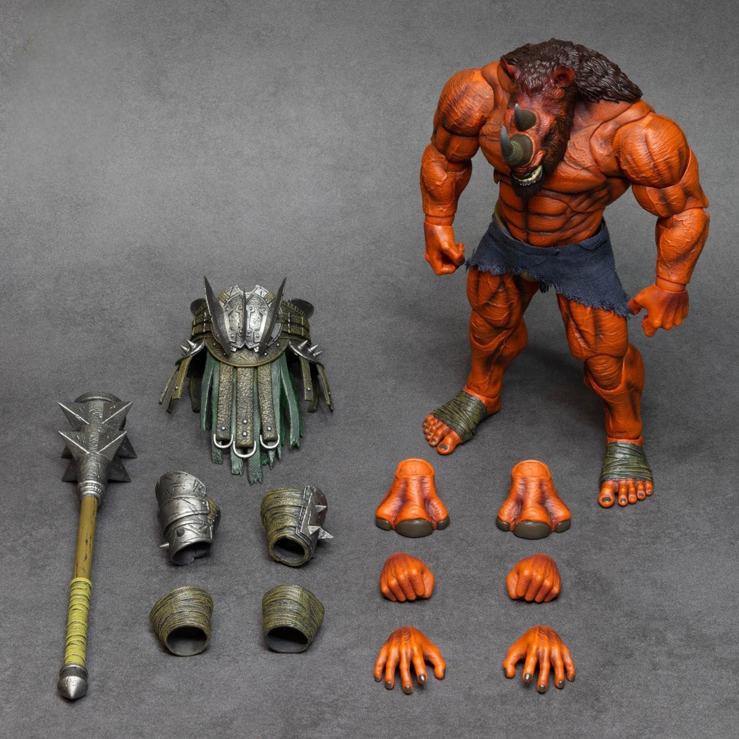 XESRAY Collectible Figure Full Set: Red Rhinoceros, Anime Style, 1:12