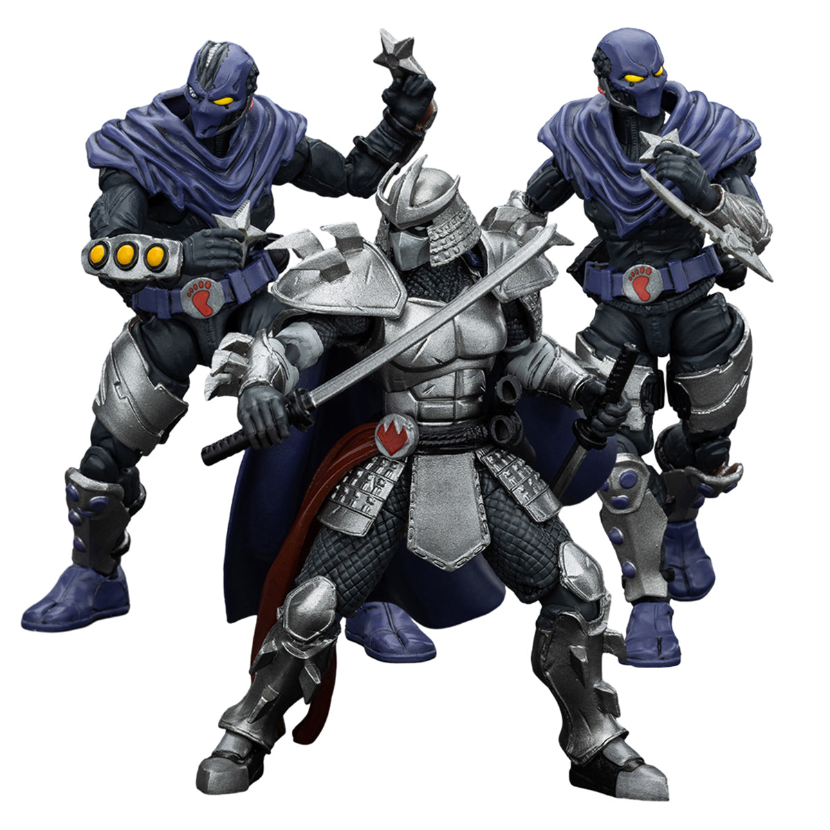 Figura de acción JOYTOY TMNT-Shredder y Foot Clan A\B