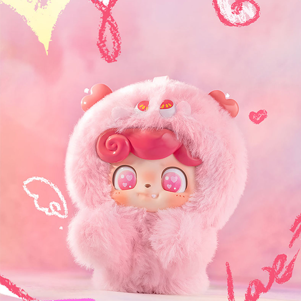 JOTOYS Q.Kid Emotional Hairy Monsters Series Plush Blind Box Figure