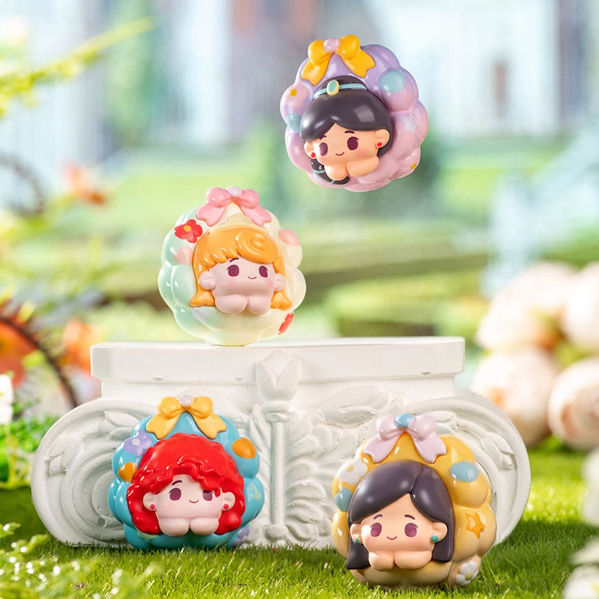 MORSTORM Disney Princess Floral Wreath Series Set Blind Box Figure