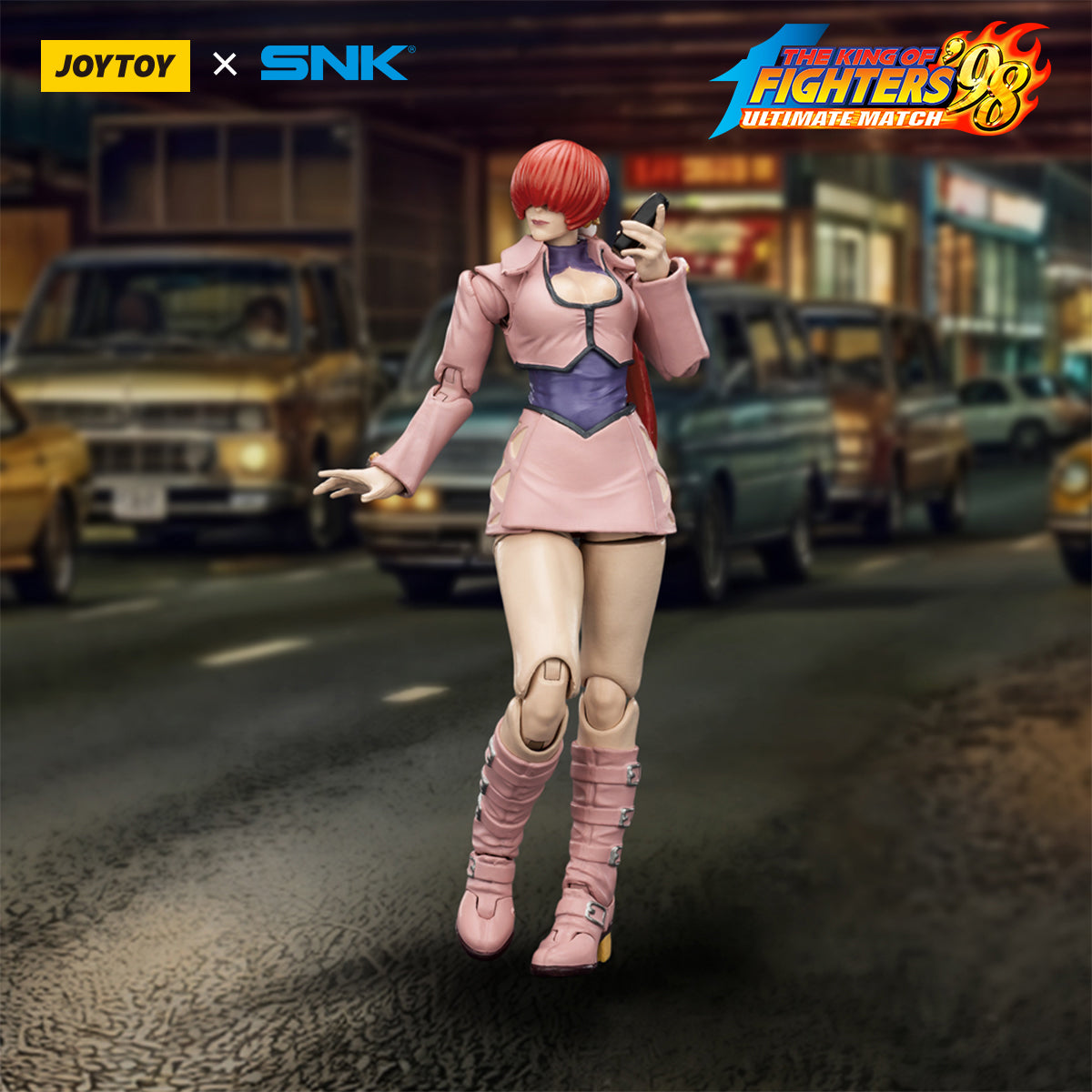 JOYTOY KOF'98UM Orochi Team Chris & Shermie & Yashiro Nanakase 1/18 Scale Action Figure