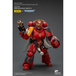 JOYTOY Warhammer 40,000 Blood Angels Captain with Heavy Bolt Pistol & Power Sword, Inferno Pistol & Power Fist, Sanguinary Priest 1/18 Scale Action Figure