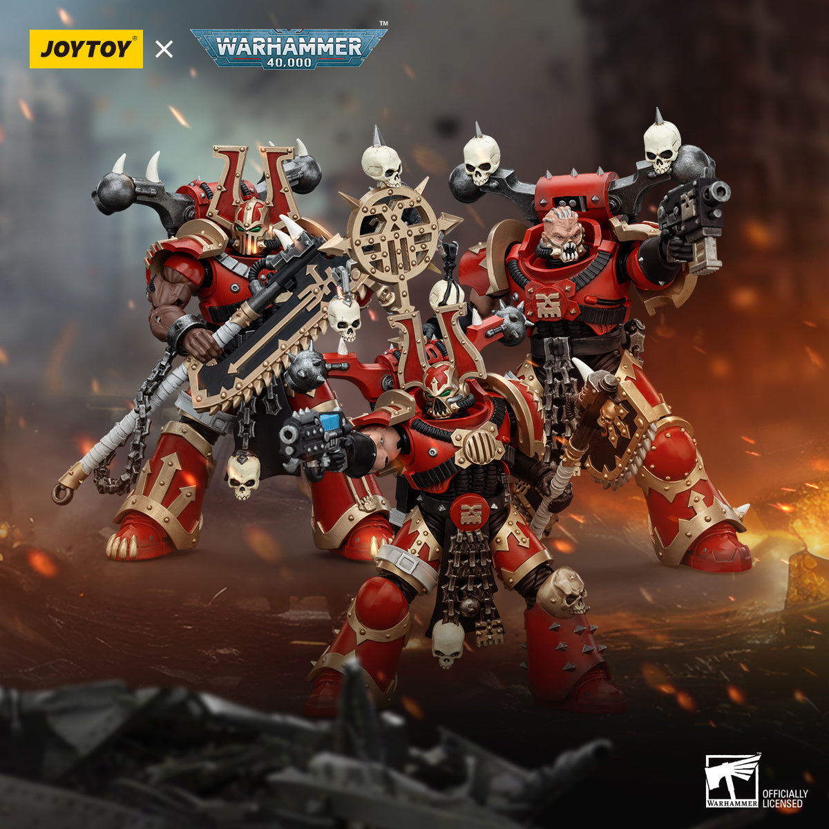 Only Shipped to the US) JOYTOY Warhammer 40K 1/18 World Eaters Khorne