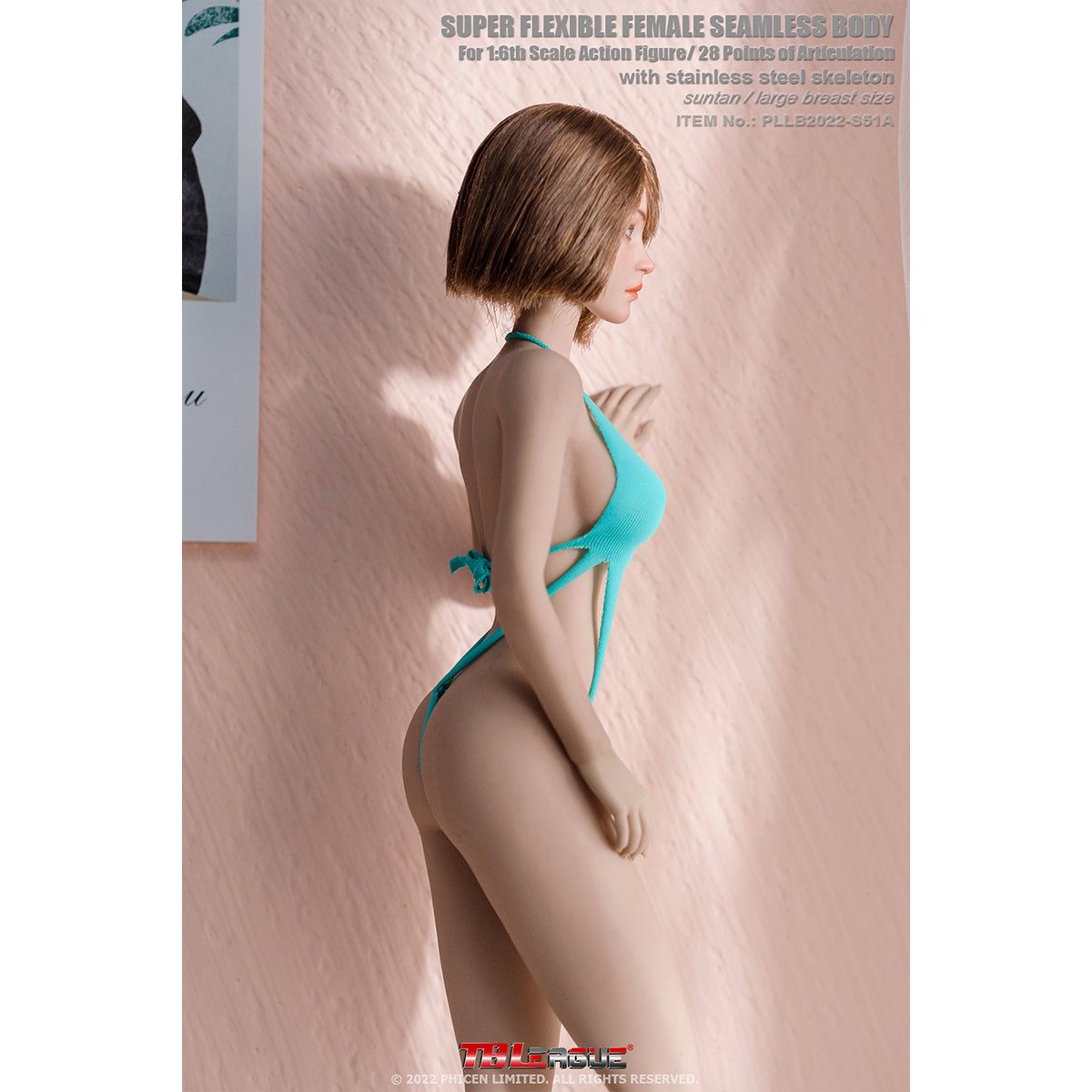 TBLeague Female Seamless Tall and Slender Type Large Bust 1/6 Scale Action Figure Body