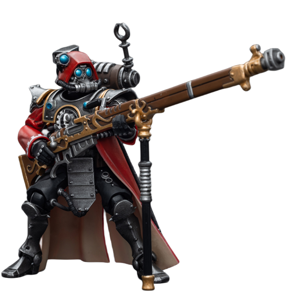 HiPlay JoyToy 40K Collectible Figure: Adeptus Mechanicus Skitarii Ranger with Transuranic Arquebus 1:18 Scale Action Figures JT7851 (Ranger with Transuranic Arquebus)