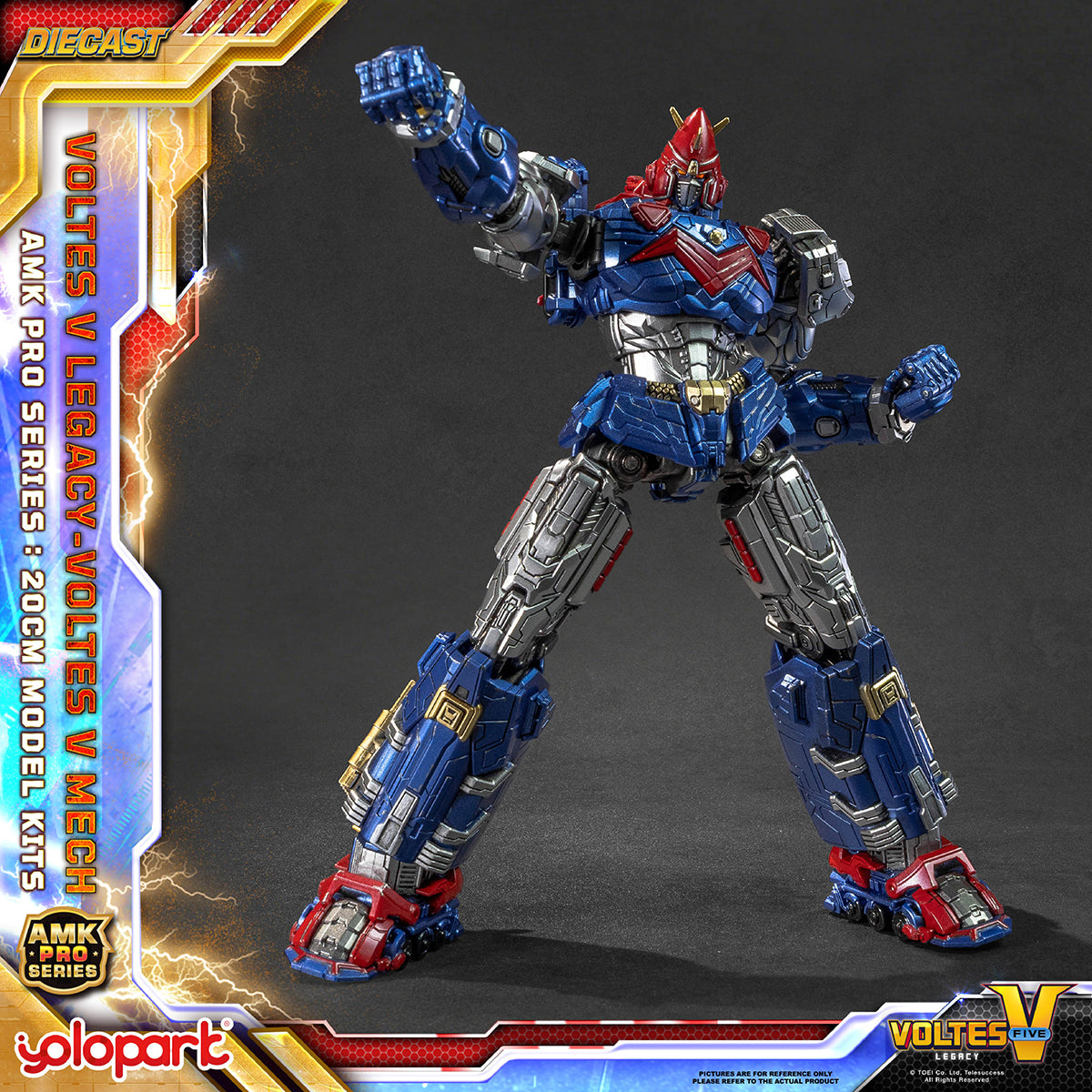 Yolopark AMK PRO Series Choudenji Machine Voltes V Assembly Model Kits