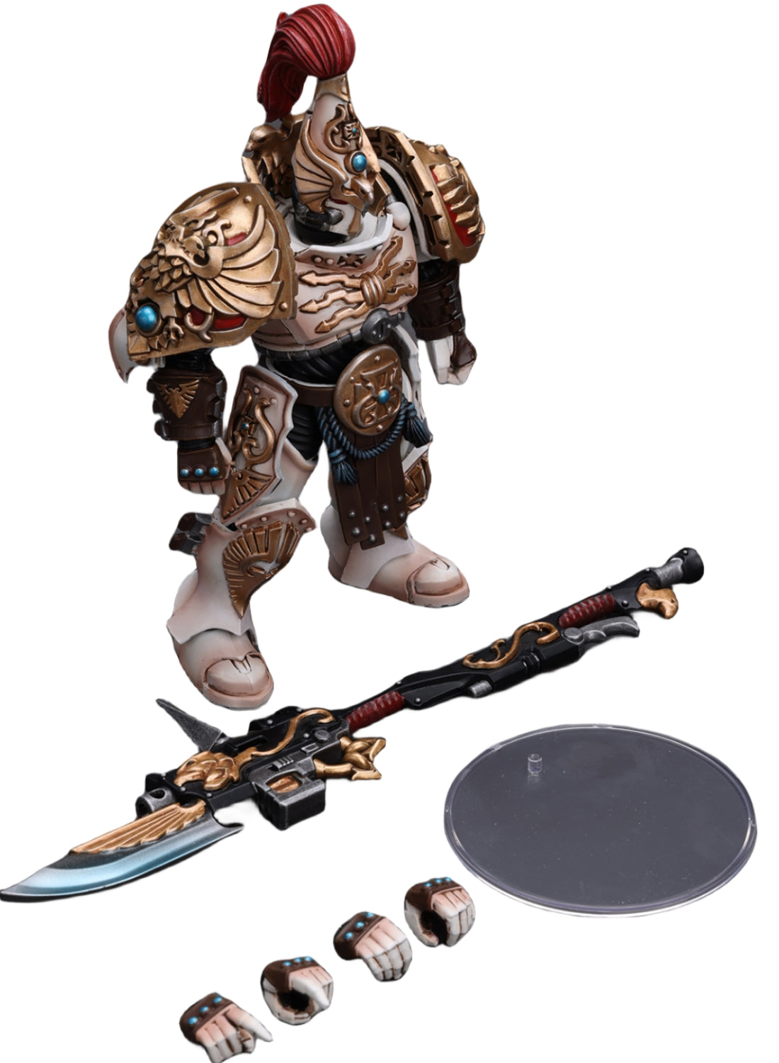 HiPlay JoyToy 40K Collectible Figure: Adeptus Custodes Solar Watch Vexilus Praetor 1:18 Scale Action Figures JT9350