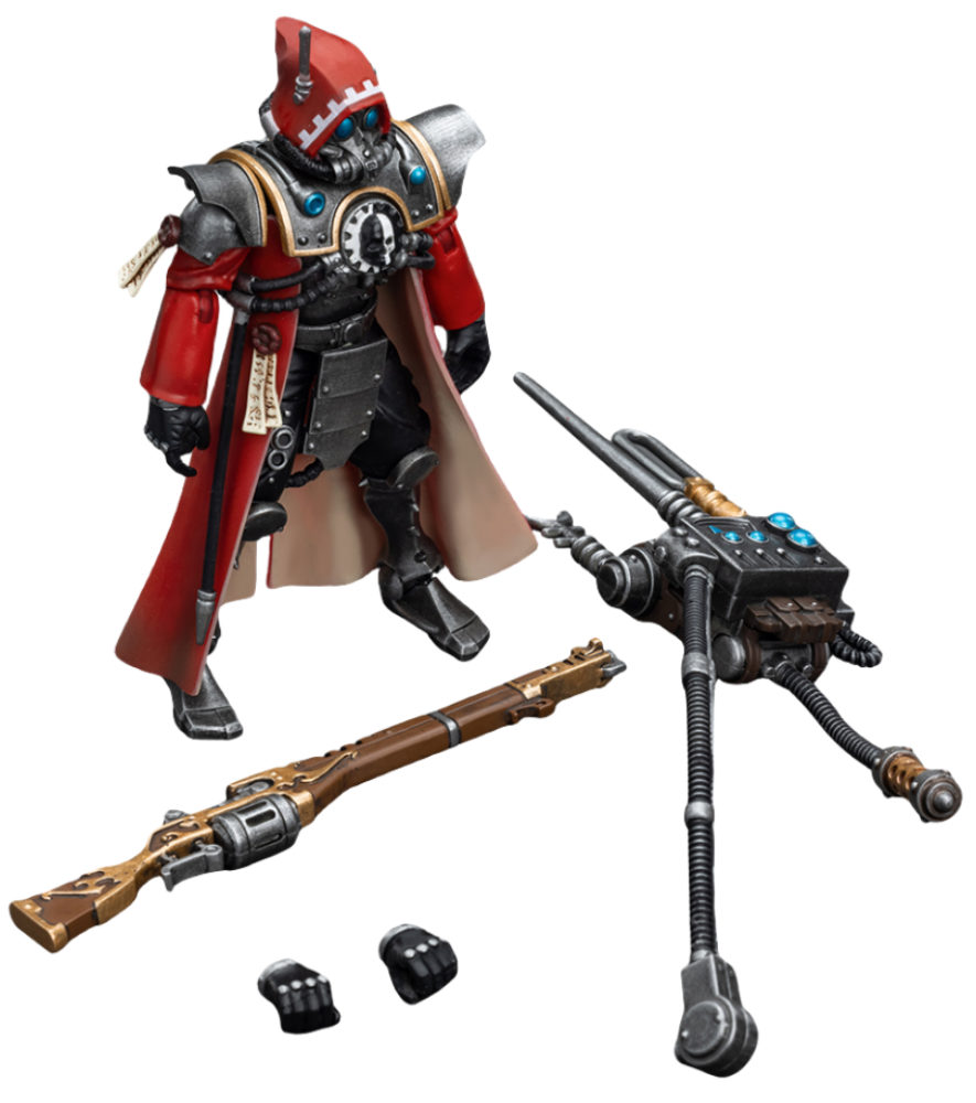 HiPlay JoyToy 40K Collectible Figure: Adeptus Mechanicus Skitarii Ranger with Data-Tether 1:18 Scale Action Figures JT7868 (Ranger with Data-Tether)