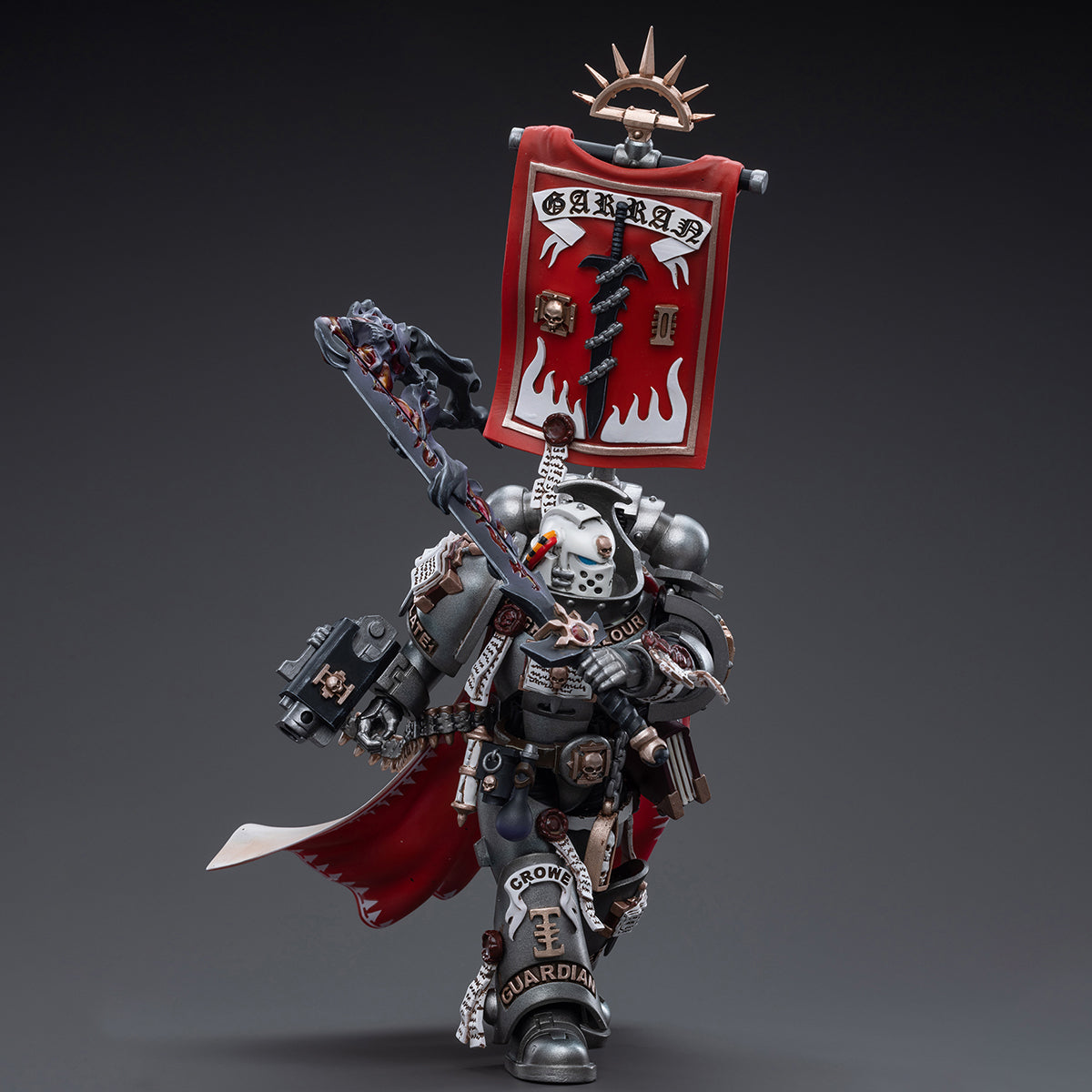 Figuras de acción de Castellan Crowe de los Caballeros Grises de Warhammer 40,000 de JOYTOY