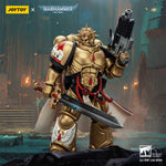 JOYTOY Warhammer 40,000 Blood Angels Captain with Heavy Bolt Pistol & Power Sword, Inferno Pistol & Power Fist, Sanguinary Priest 1/18 Scale Action Figure