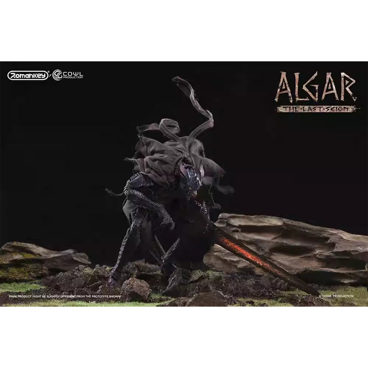 Romankey X COWL The Last Scion Algar The First Receiver Action Figure