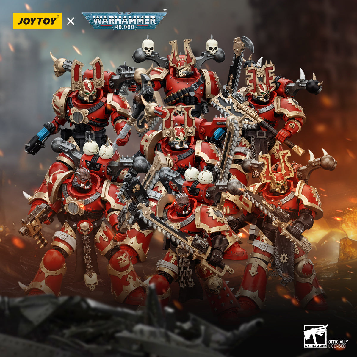 (Only Shipped to the UK) JOYTOY 1/18 World Eaters JT00638 Khorne Berzerker 7 Action Figure