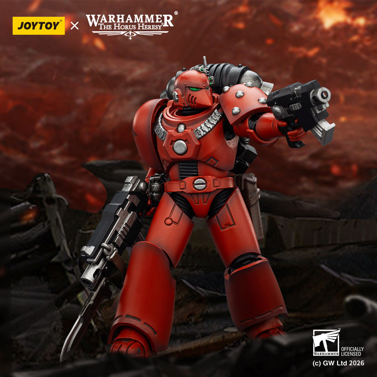 JOYTOY Warhammer 40,000 Thousand Sons & Space Wolves & Sons of Horus & Alpha Legion & Blood Angels & Imperial Fist & Ultramarines MKVI Tactical Legionary 1/18 Scale Action Figure