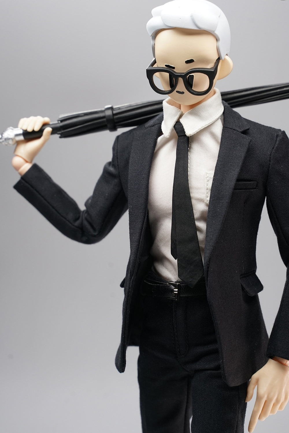 HiPlay 1/6 Scale Figure Doll Clothes: Black Gentleman's Suit for 12-Inch Collectible Action Figure clr02