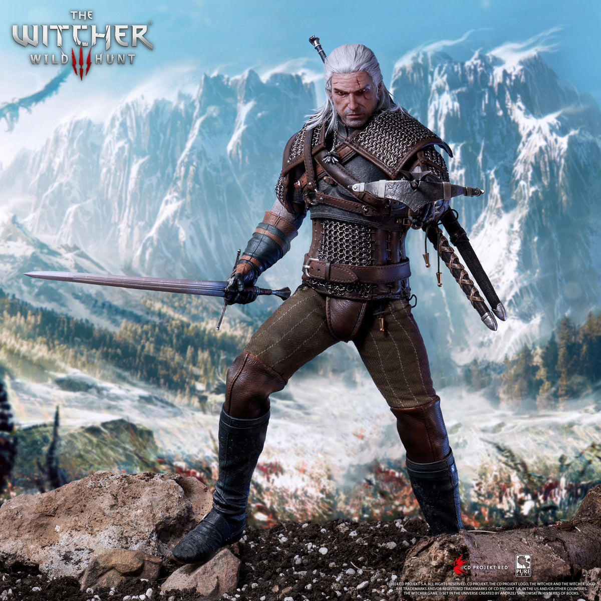 PureArts Wild Hunt: Geralt of Rivia Action Figures