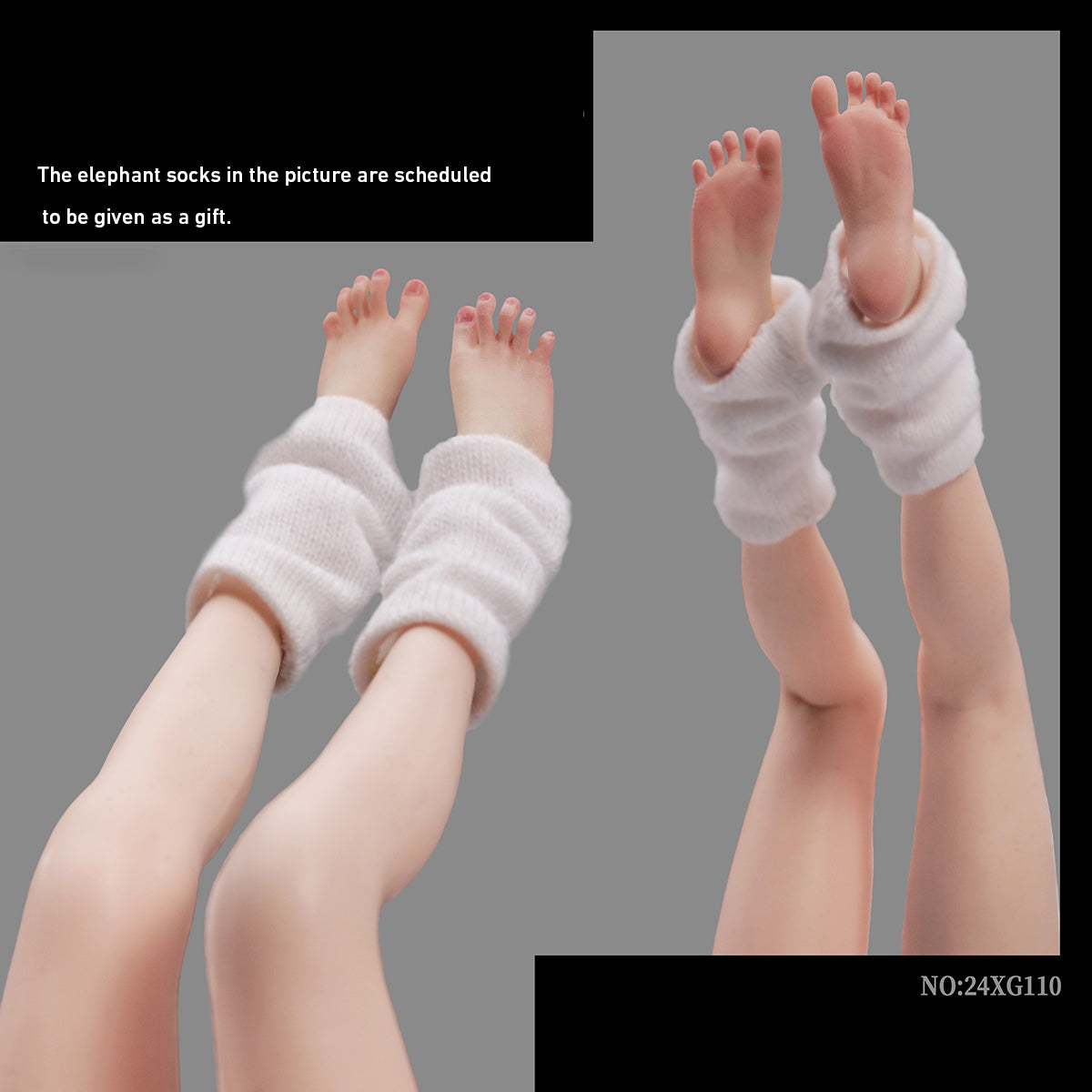 VSTOYS Female Foot Model White Color for Action Figures
