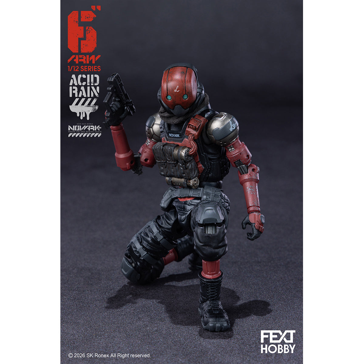 FEXT HOBBY Acid Rain World: Novark FXH-AR-005 Valerius FXH-AR-006 NVK Escort-L FXH-AR-001 Red Locust 1/12 Scale Action Figure