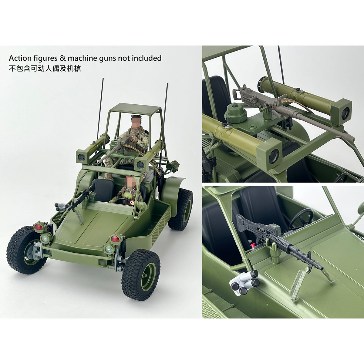 FANS HOBBY VE-01 Air Eagle VE-02 Uni-Thunder VE-03 A.T.A.C. All-Terrain Attack Carrier VEA-01 Missile Launcher Set 1/12 Scale Vehicle Model