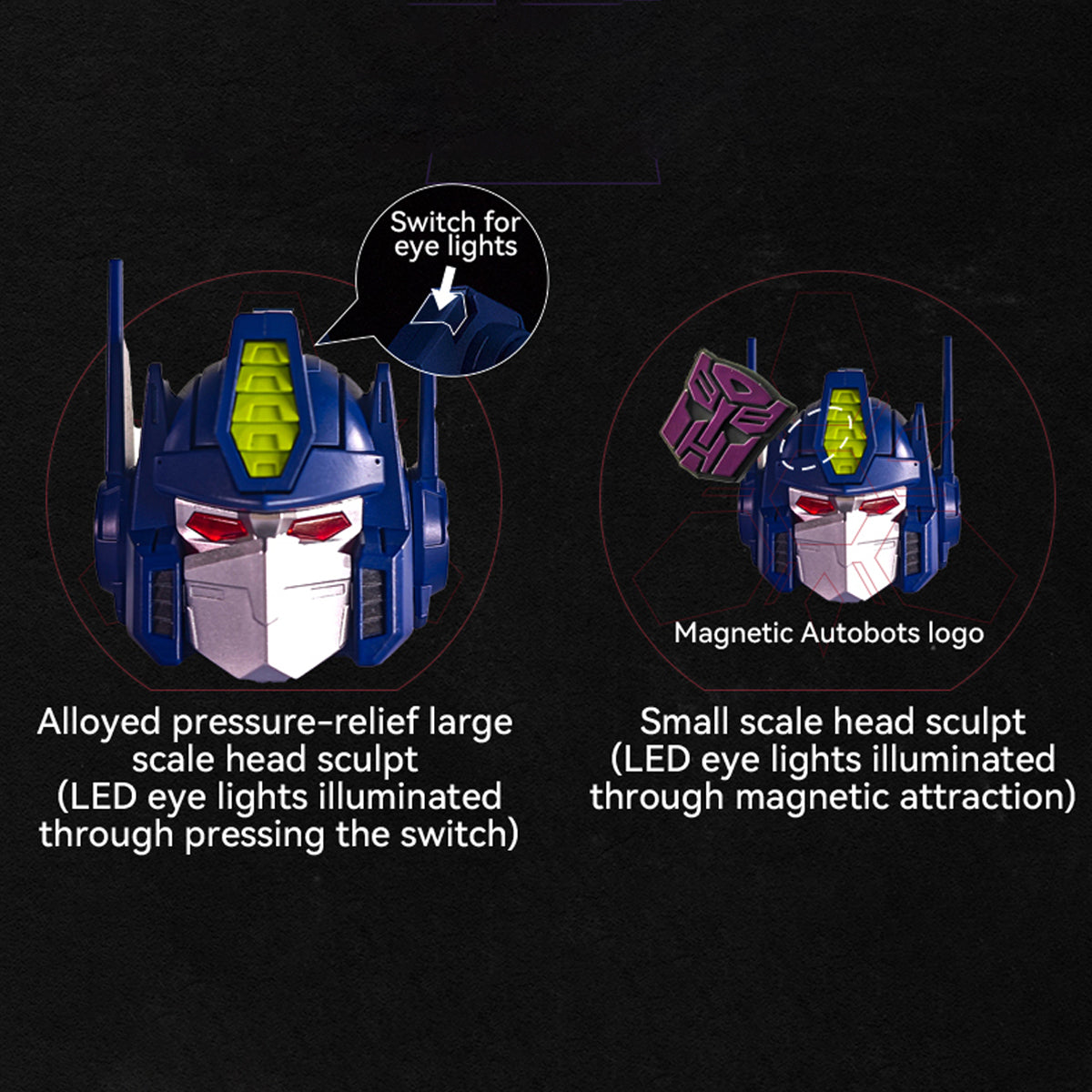 【国内正規品】 KillerBody Transformers G1 Mirror Optimus Alloy Head Set トップス