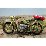 DID WWII German Zundapp KS750 Motorcycle with Sidecar Camouflage for Action Figures