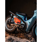 TrickyMan12 SUPER CUB SCRAMBLER MOTORCYCLE Vehicle & Rear Rack 1/6 Scale Vehicle Model
