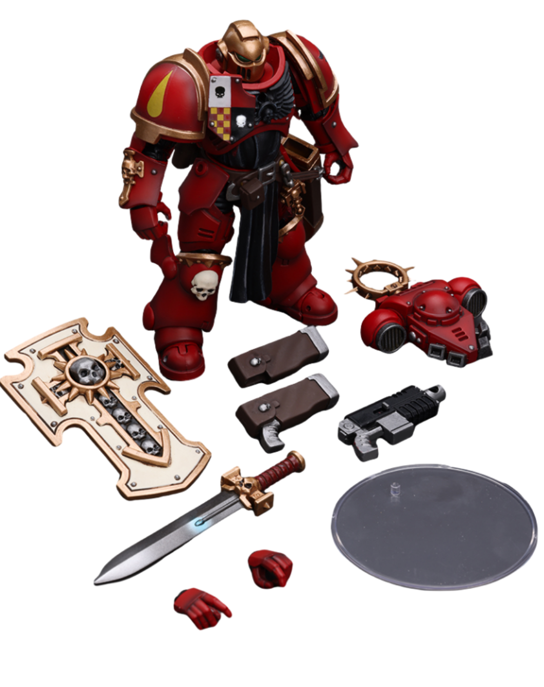 HiPlay JoyToy Warhammer 40K Collectible Figure: Primaris Space Marines Blood Angels Bladeguard Veteran 1:18 Scale Action Figures JT2788 (Blood Angels JT2788)