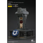 JOYTOY Warhammer 40,000, Ultramarines Lieutenant Titus' MKX Helmet & Display Stand, 1/1 Scale Collectibles