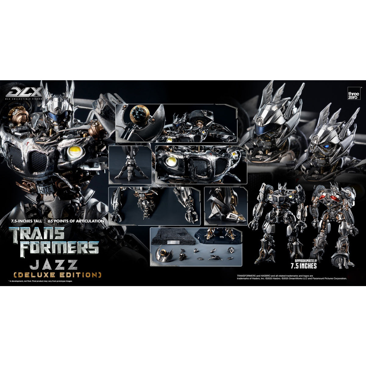 Threezero Transformers DLX Jazz Action Figure