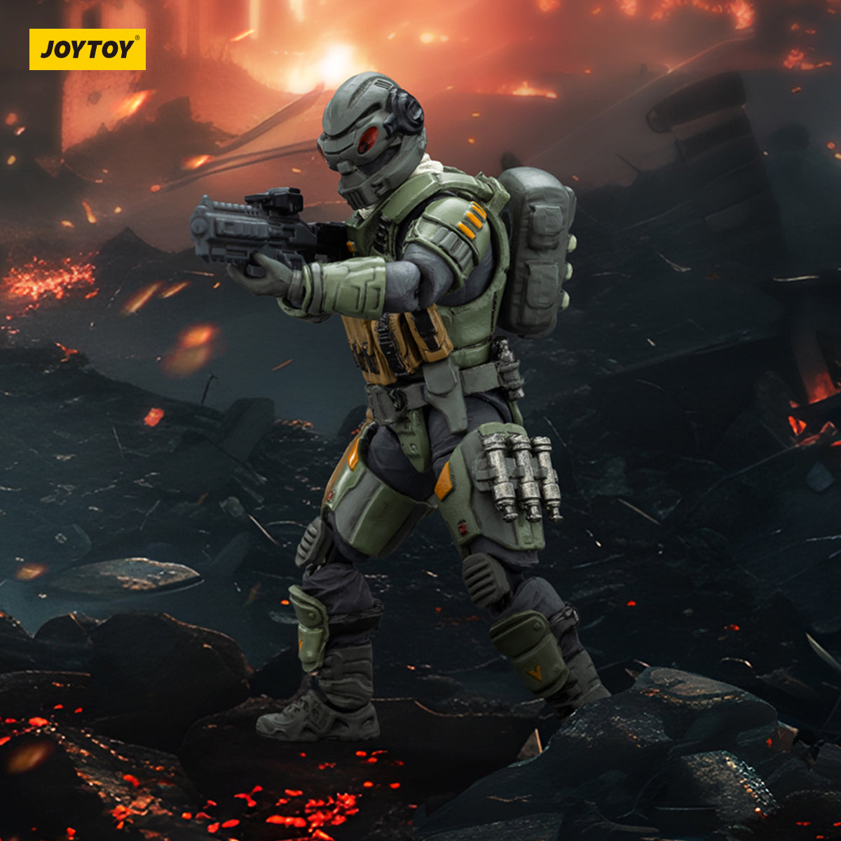 JOYTOY Dark Source 1/25 APOC Series Bedrock Standard Combat Type Mecha Pilot JT01673 Assembly Model Kits