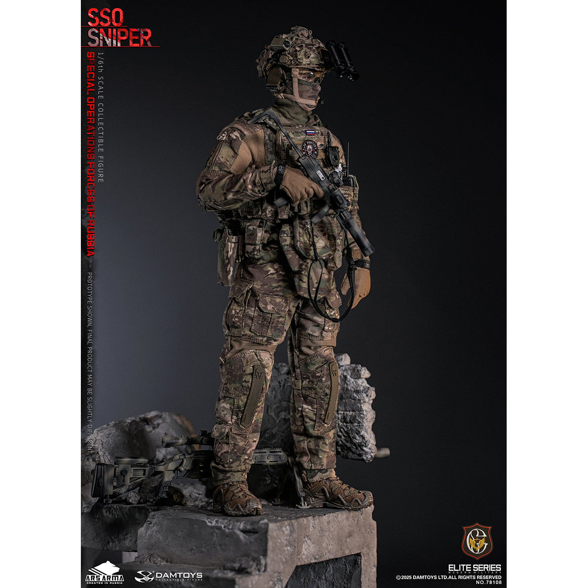 DAMTOYS & ARS ARMA 1/6 Special Operations Forces Of Russia (SSO) Sniper Action Figures