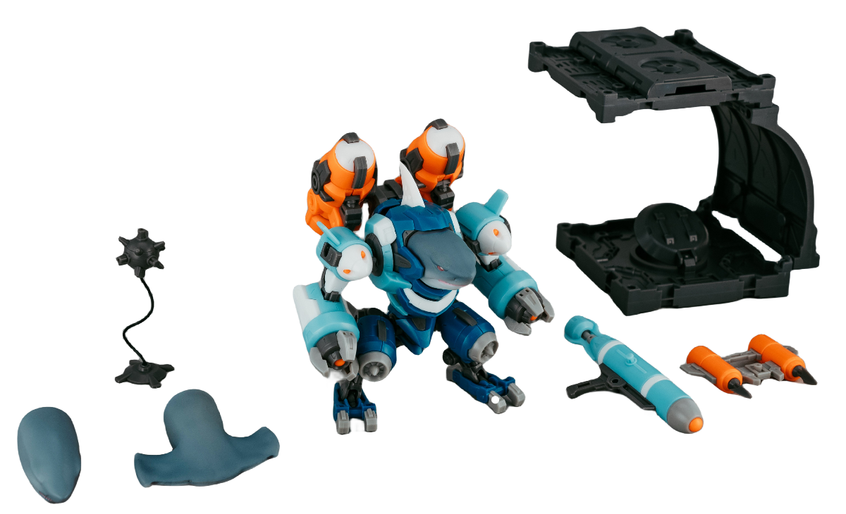 HiPlay FIFTYSEVEN Plastic Model Kits: Manhunter - Deepsea Ripper, 1:24 Scale Collectible Action Figures (Deepsea Ripper)