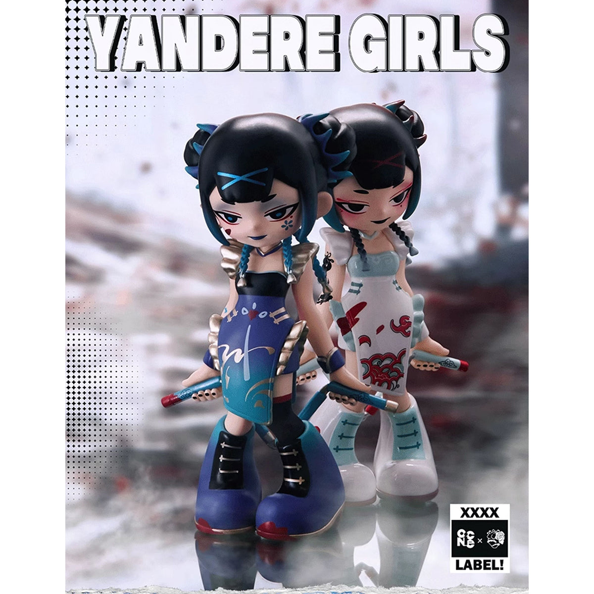 MR.BONE Yandere Girls Remove The Label Dark Style Series Blind Box Figure