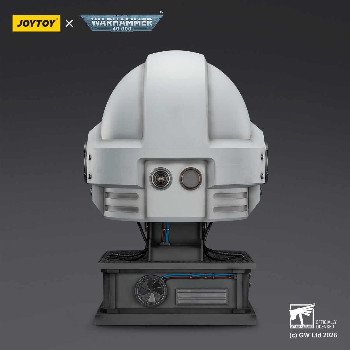 JOYTOY Warhammer 40,000 White Scars MkX Helmet & Display Stand 1/1 Scale Helmet Replica