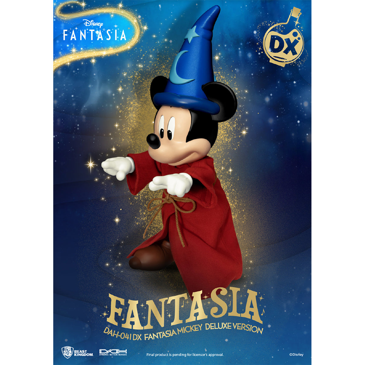 Beast Kingdom DAH-041DX Disney Classic Mickey Fantasia Deluxe Version Action Figure