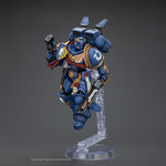 JoyToy Warhammer 40K: Figuras de acción de Capitán de los Ultramarines con mochila propulsora