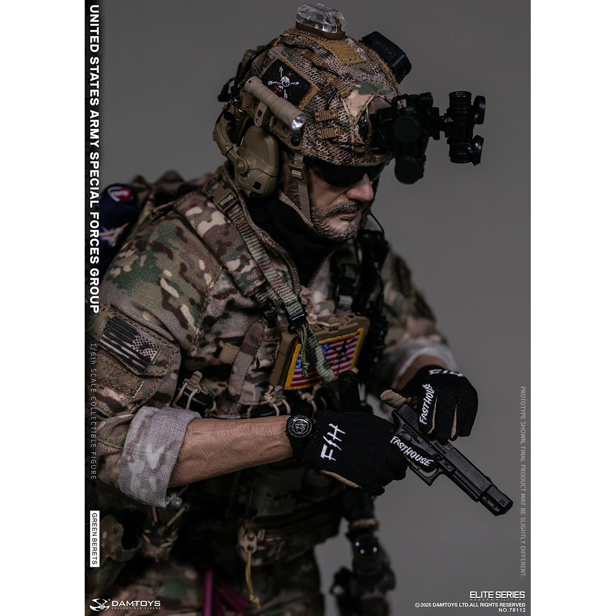 DAMTOYS NO.78112 UNITED STATES ARMY SPECIAL FORCES GROUP (Green Berets) 1/6 Scale Action Figure