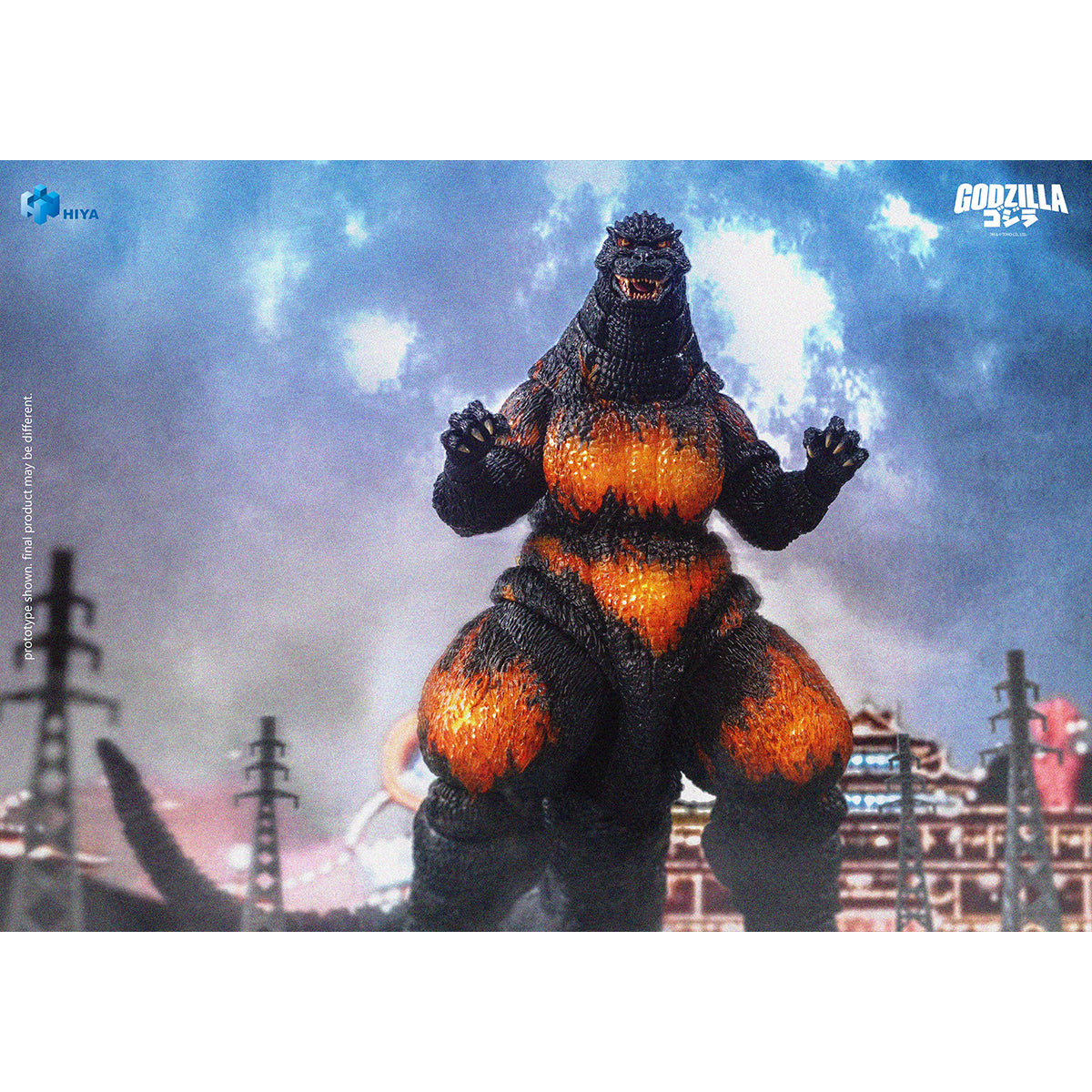 HIYA Exquisite Basic Godzilla vs. Destoroyah Burning Godzilla EBG0316 Monster Action Figure