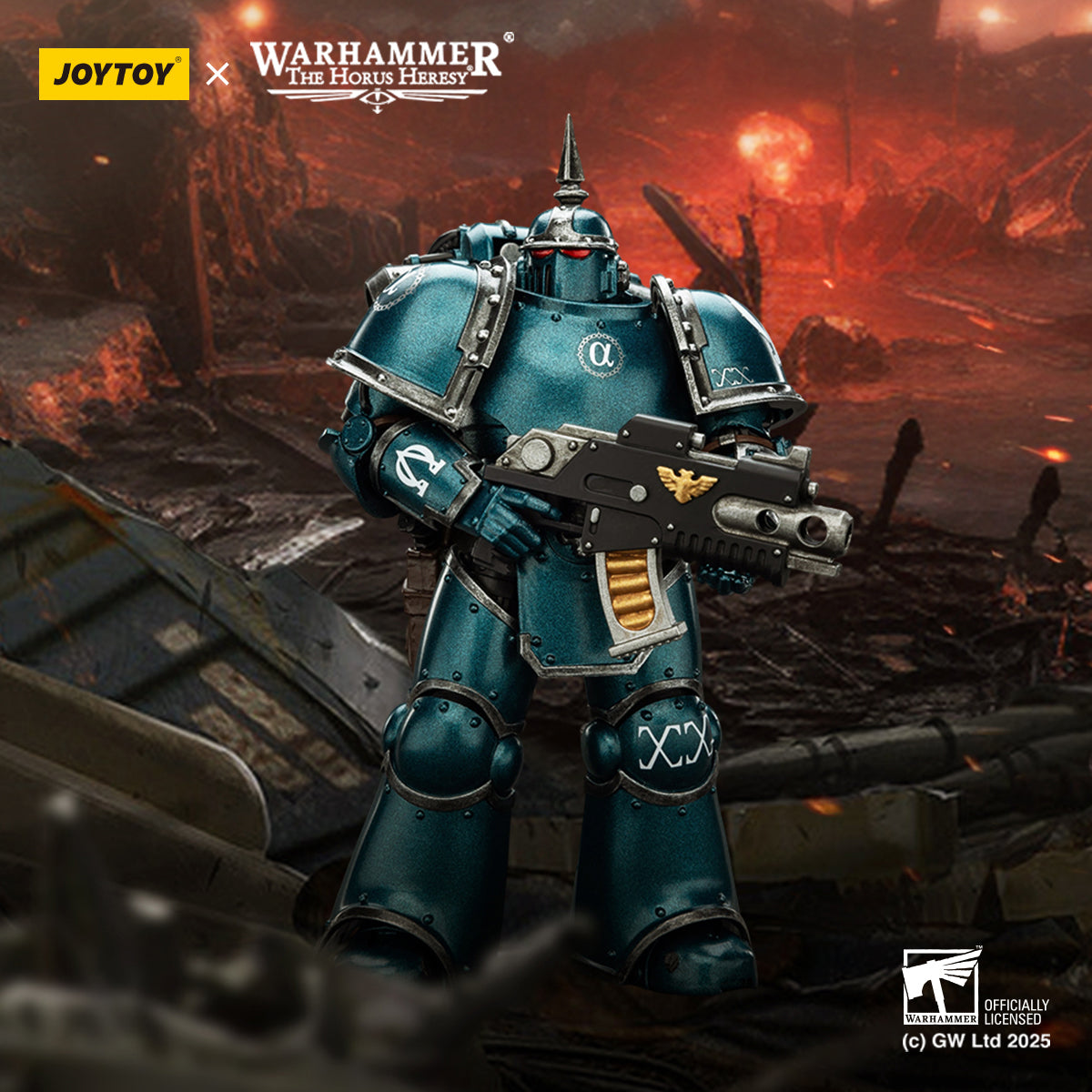 (Only Shipped to the US) JOYTOY Warhammer Alpha Legion MK lll Tactical Legionary JT02670 1/18 Scale Action Figure