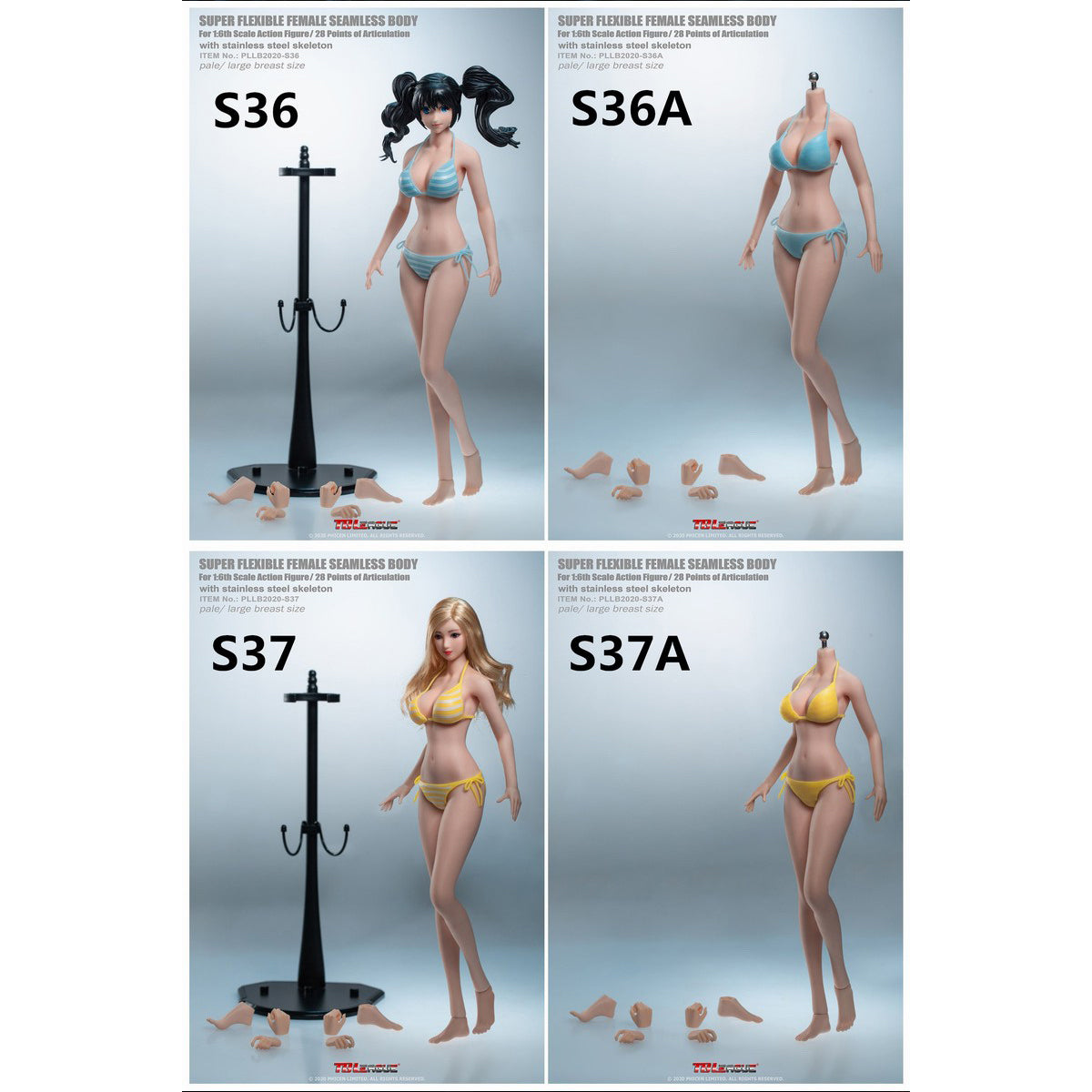 TBLeague Female Seamless Anime Girl Type Large Bust 1/6 Scale Action Figure Body