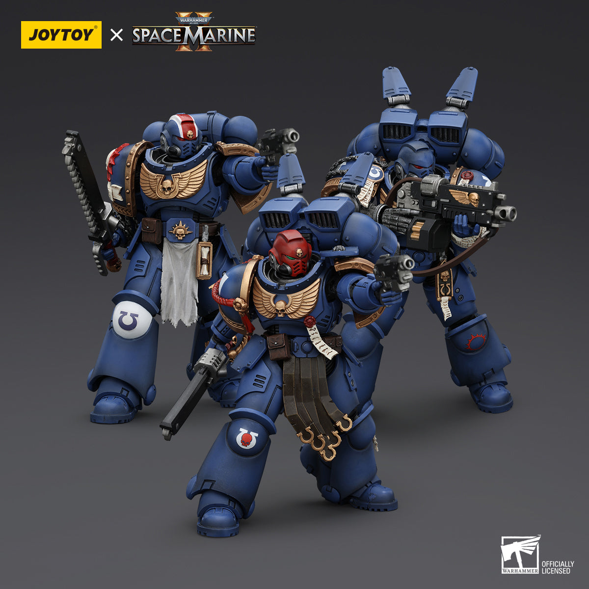 JOYTOY Space Marines 2 Uitramarines Brother Chairon JT00072 Game Special Limited 1/18 Scale Warhammer 40K Action Figure