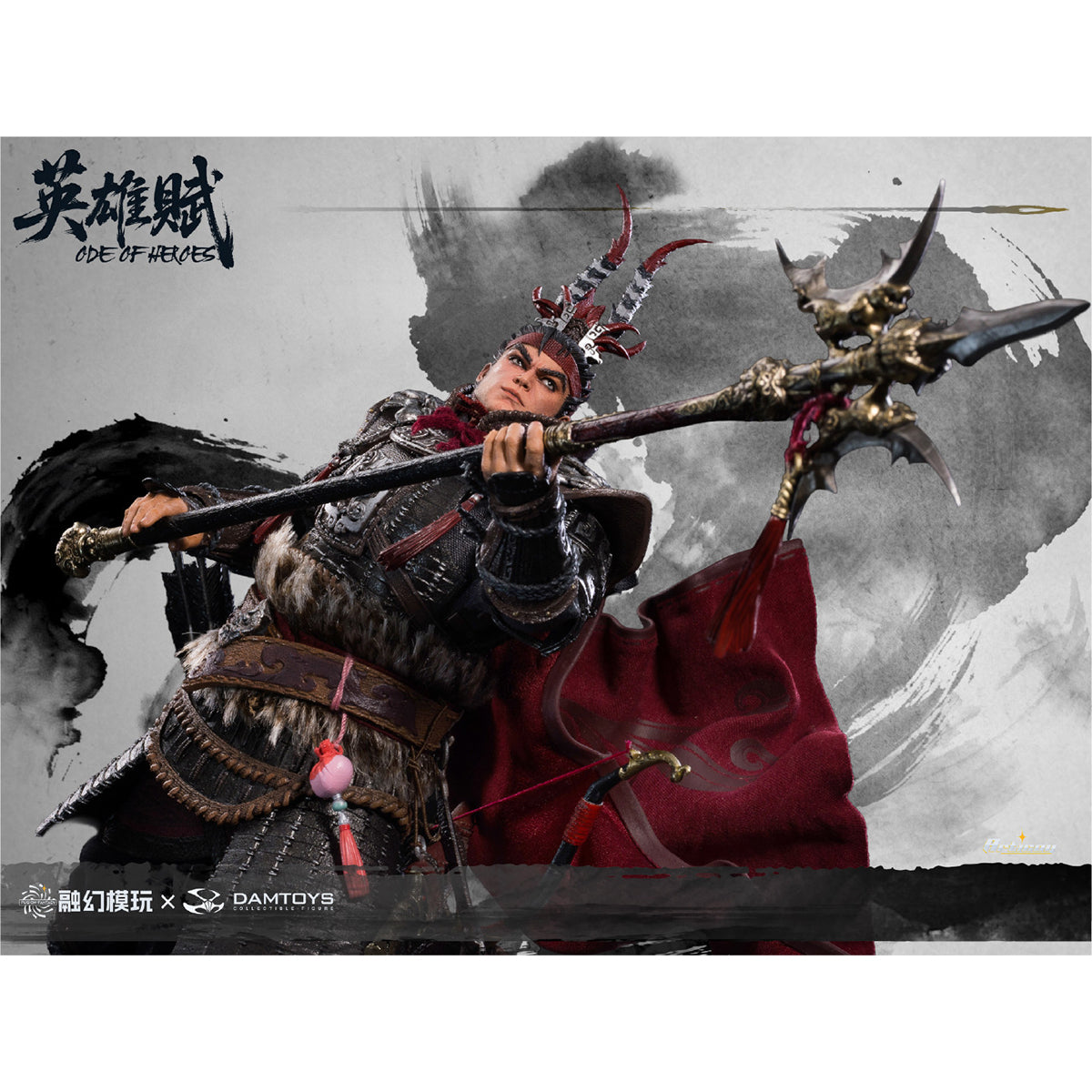 FUSION FANTASY × DAMTOYS Odes of Heroes Jiuyuan Fierce Tiger FTOH-01 Lv Bu 1/12 Scale Action Figure