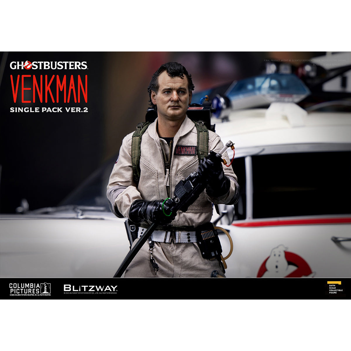 Blitzway, Ghostbusters 1984, Winston Zeddemore/Dr. Egon Spengler/Dr. Raymond Stantz/Dr. Peter Venkman, Single Pack ver.2, 1/6 Scale Action Figure