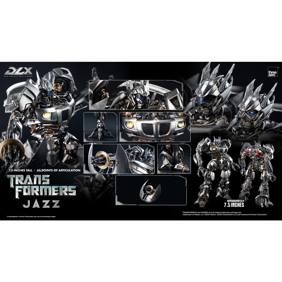 Threezero Transformers DLX Jazz Action Figure