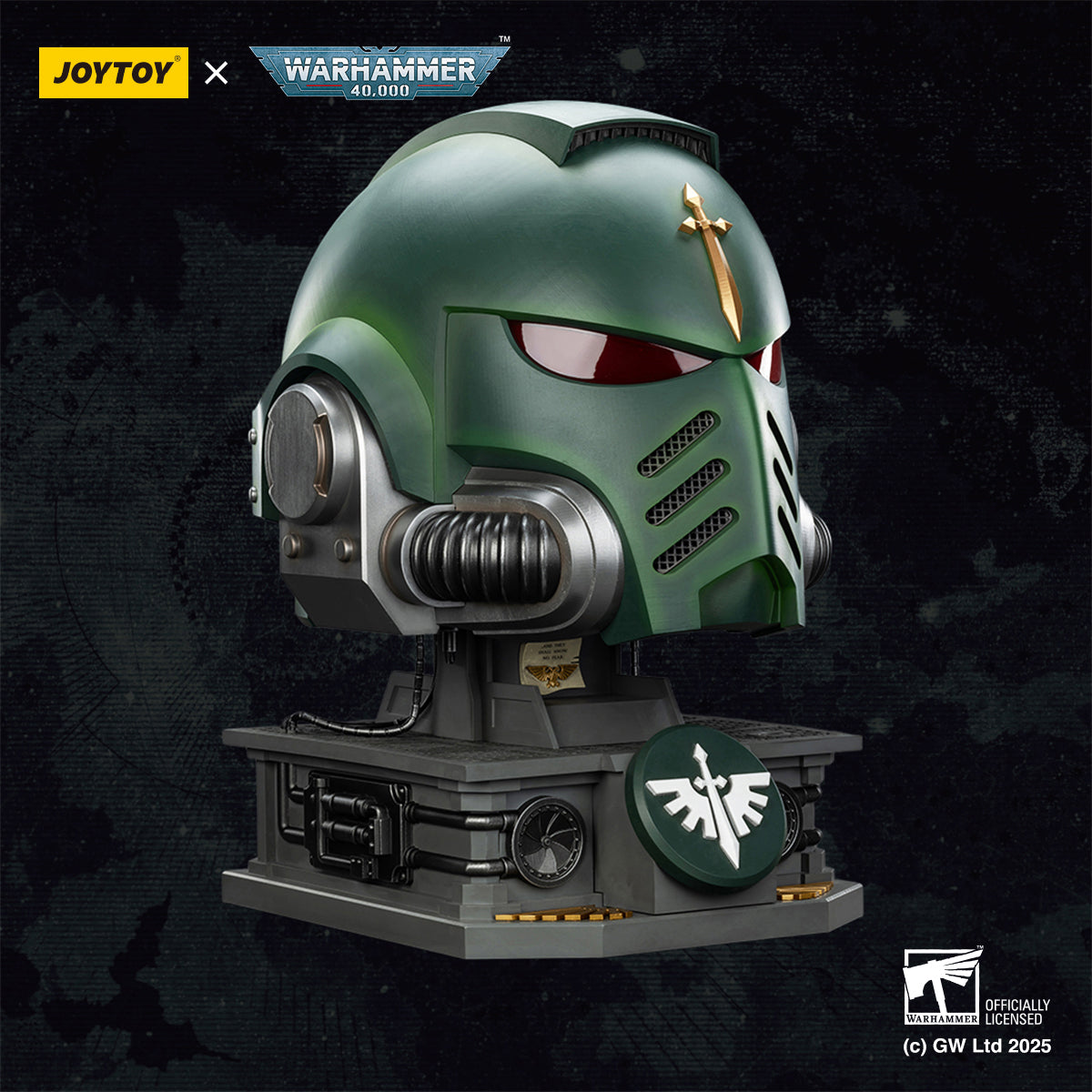 JOYTOY Dark Angels MkX Helmet & Display Stand JT02762 1/1 Scale WARHAMMER 40,000
