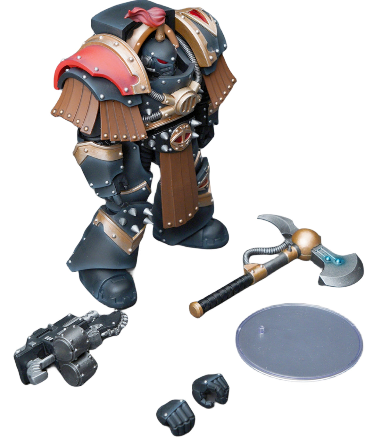 JOYTOY Sons of Horus JT9718 Justaerin Terminator Squad Justaerin with Carsoran Power Axe 1/18 Scale Action Figure