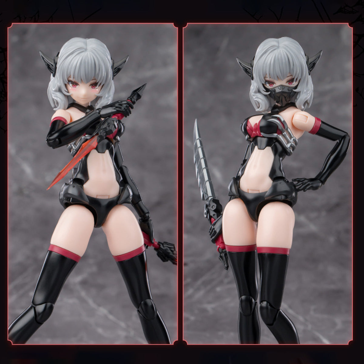 HiPlay E-Model Plastic Model Kits: Endless Night Camilla Collector's Version, A.T.K Girl, Mecha Musume, Anime Style 1:12 Scale Collectible Action Figures